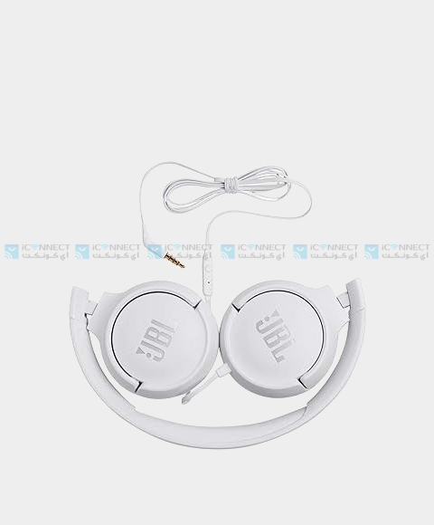 JBL Tune 500 Wired Headphones - White